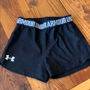 Girls Under Amour Knit Shorts